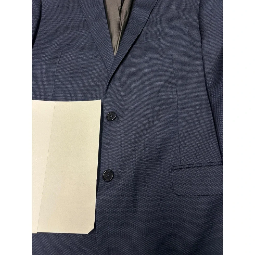 Jos. A. Bank 1905  Navy Blue Birds Eye Wool Blazer Mens 44R